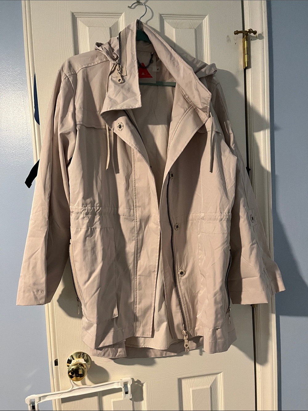 ANORAK Light Blush Hooded Utility Jacket
